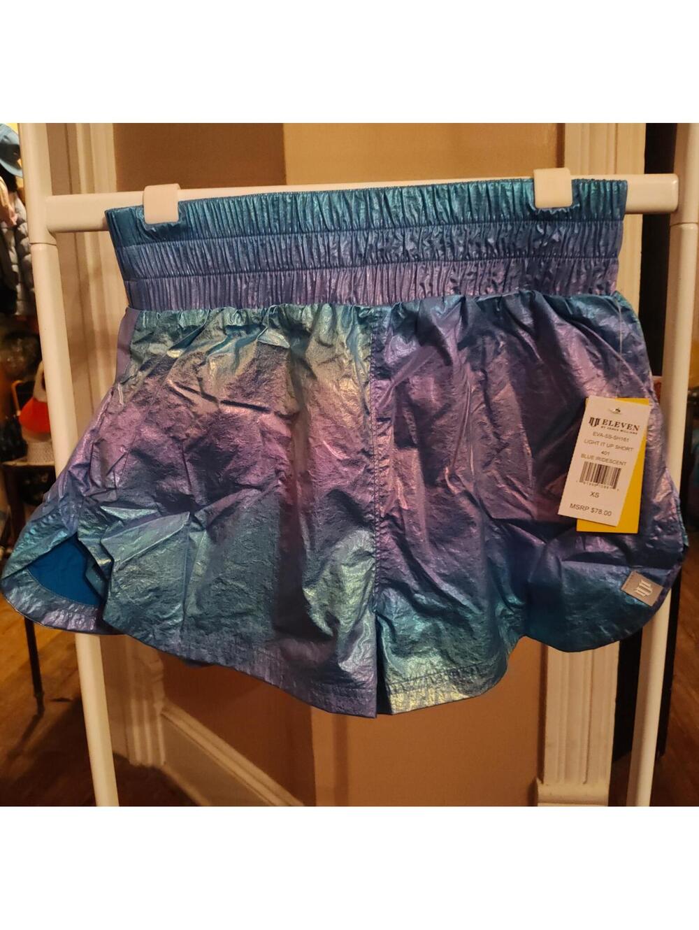 NWT- Eleven Venus Williams shorts light it up blue XS